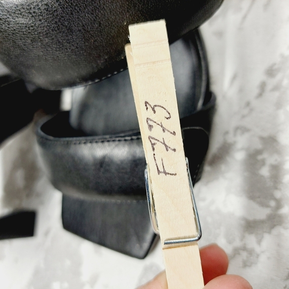 New Open Edit Quincy Black Adjustable Heels Sandals F773 - Picture 11 of 11